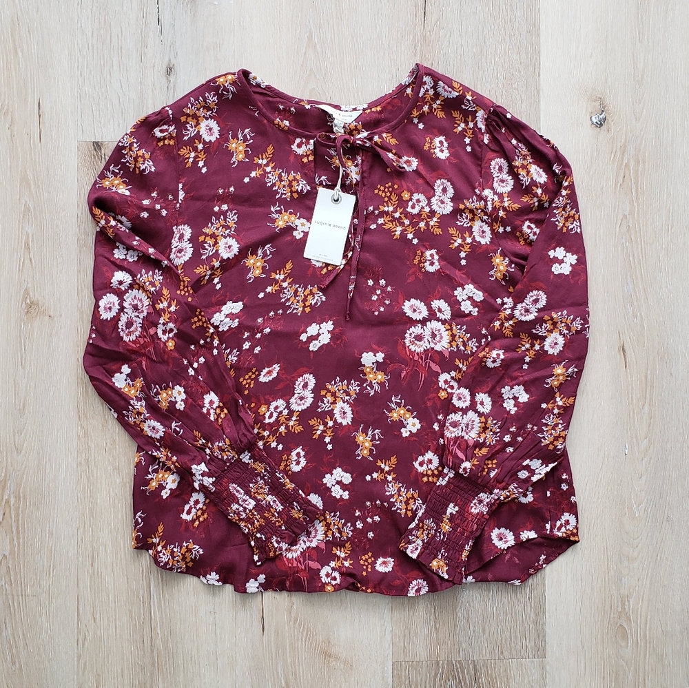 LUCKY BRAND Long Sleeve Blouse